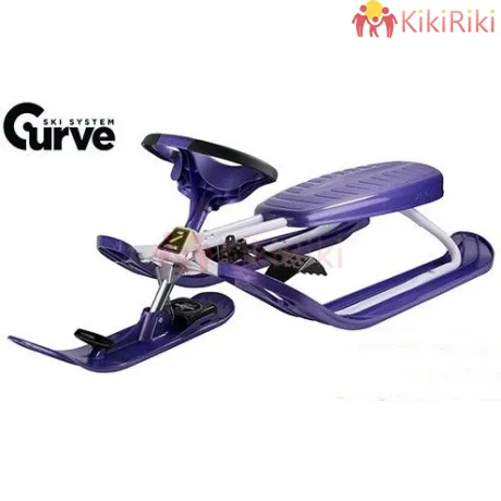 STIGA Snowracer Color Pro Purple – шейна с кормило, спирачка и автоматично въже