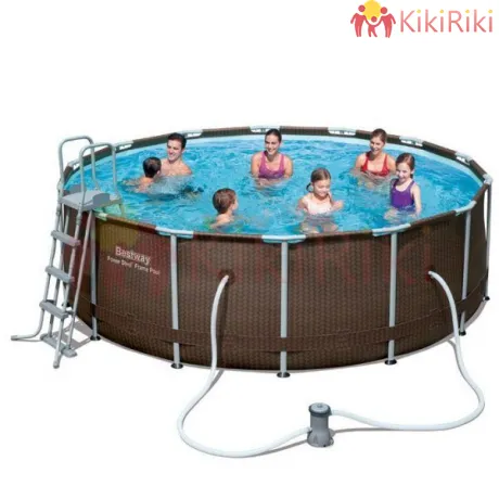 Сглобяем басейн Bestway Rattan 427х107см.