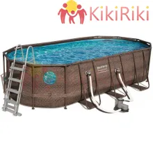Сглобяем басейн Bestway Rattan 549x274x122см.