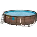 Сглобяем басейн Bestway Rattan + проз. 488х122см. [1]
