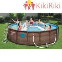 Сглобяем басейн Bestway Rattan + проз. 488х122см. [1]