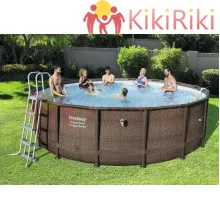 Сглобяем басейн Bestway Rattan 488х122см. (комплект)