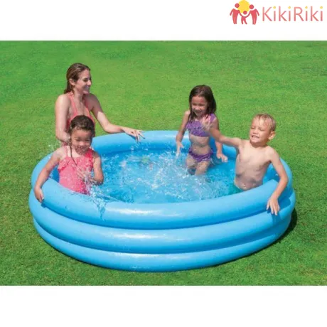 Надуваем детски басейн Intex Crystal Blue/ голям