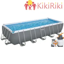 Bestway Сглобяем басейн 640х274х132см. Power Steel Rectangular 