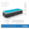 Bestway Сглобяем басейн 640х274х132см. Power Steel Rectangular  [5]