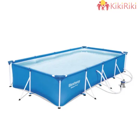 Сглобяем басейн с помпа 400x211x81см. Bestway Steel Pro