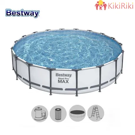 Сглобяем кръгъл басейн Bestway 549×122 см. (комплект)