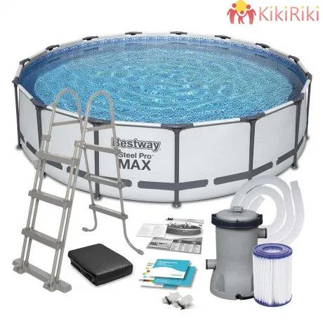 Сглобяем кръгъл басейн Bestway 457×107см.