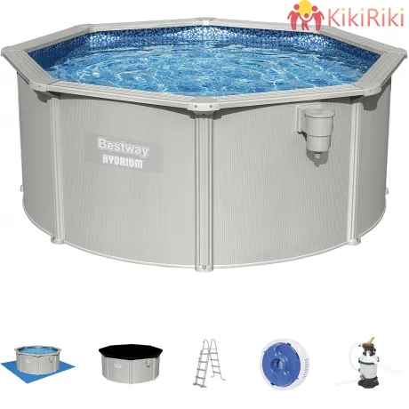 Сглобяем басейн с метална рамка Bestway 300х120см.