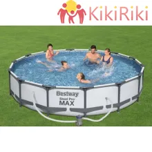 Сглобяем басейн Bestway Steel Pro Frame Pools 427×84см