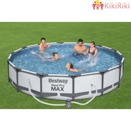 Сглобяем басейн Bestway Steel Pro Frame Pools 427×84см