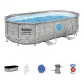 Овален сглобяем басейн Bestway Rattan 427x250x100см [1]