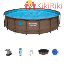 Сглобяем басейн Bestway Rattan 549х122см. [1]