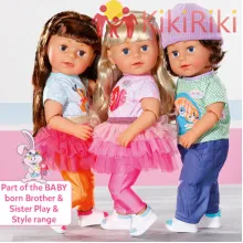 Baby Born Кукла с кестенява коса Sister Style&Play [1]