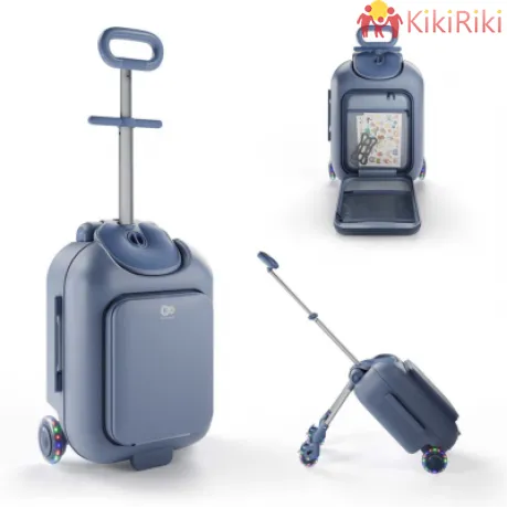 KinderKraft CABBY куфар със седалка BLUE 2 в 1
