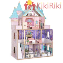 The Castle – дървена къща за кукли с 18 аксесоара