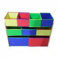 Ginger Home Цветен дървен органаизер за играчки [2]