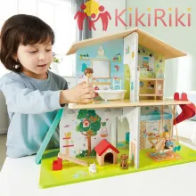 Дървена къща за кукли със звукови ефекти [1]