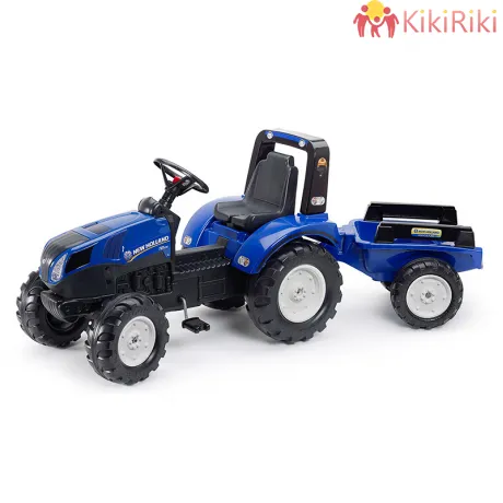 Трактор с педали и ремарке Falk New Holland