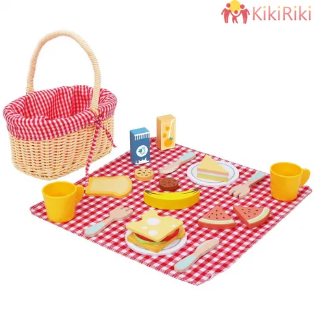 Tooky Toy Кошница за пикник с аксесоари