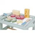 Tooky Toy Дървена маса за закуска с храна [4]