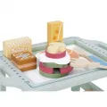 Tooky Toy Дървена маса за закуска с храна [5]