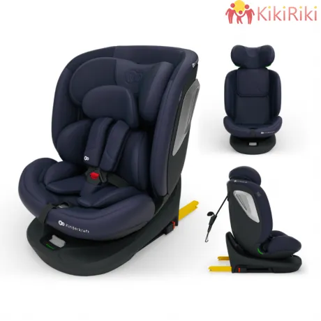 Kinderkraft I-GROW 2 PLUS Navy i-Size столче за кола 40–150 см