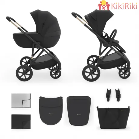 Kinderkraft PRIME 3 Black Детска количка 2 в 1