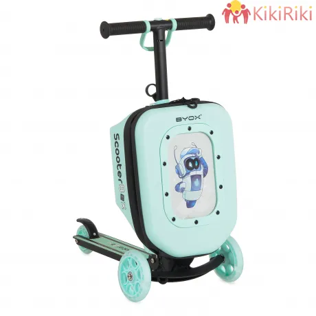Тротинетка BYOX ScooterBox 2in1 с куфарче и LED колело