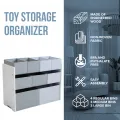 Ginger Home Сив органайзер за детски играчки [3]