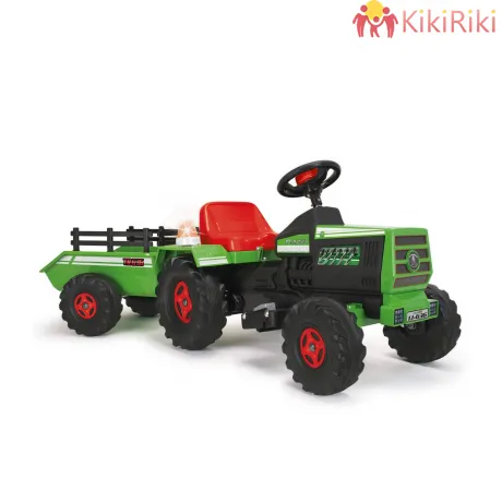 Акумулаторен трактор Injusa Basic 6V с ремарке