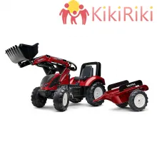 Falk Детски багер Valtra с ремарке 