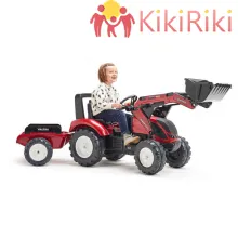 Falk Детски багер Valtra с ремарке  [1]