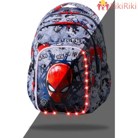 Светеща LED раница CoolPack Spark L Spiderman