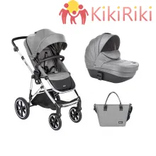 KikkaBoo Комбинирана количка 2в1 с твърд кош Thea Light Grey