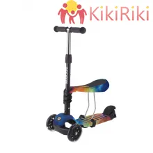 KikkaBoo Makani Тротинетка 3в1 Ride and Skate Rainbow