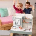 Дървен лекарски кабинет с 30 части и светещ рентгенов панел [6]